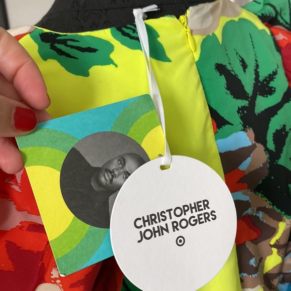 Christopher John Rodgers floral sleeve ruffle dress - Picture 8 of 9